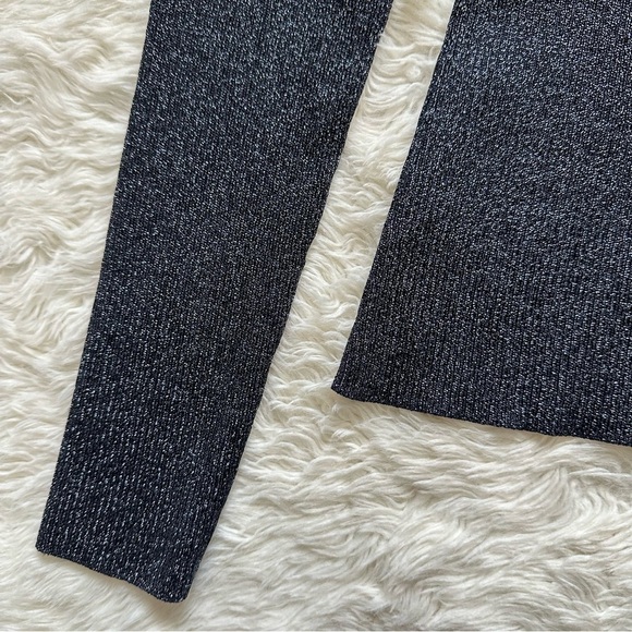 3.1 Phillip Lim Sweater Turtleneck Long Sleeve Ribbed Sparkle Metallic Navy L - Picture 5 of 11